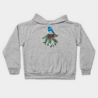 Mountain Bluebird Wild Birds Bird Lovers Birders Kids Hoodie